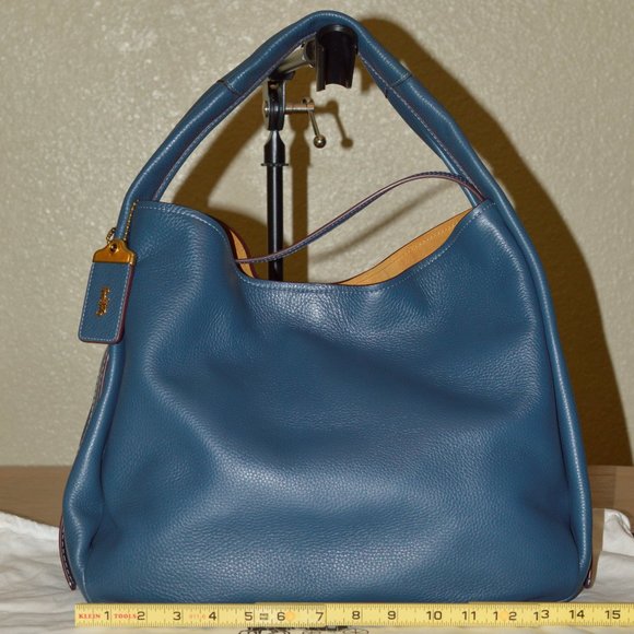 Coach Handbags - Coach Bandit Hobo 39 Old Brass Dark Denim Blue 86760 MSRP $695